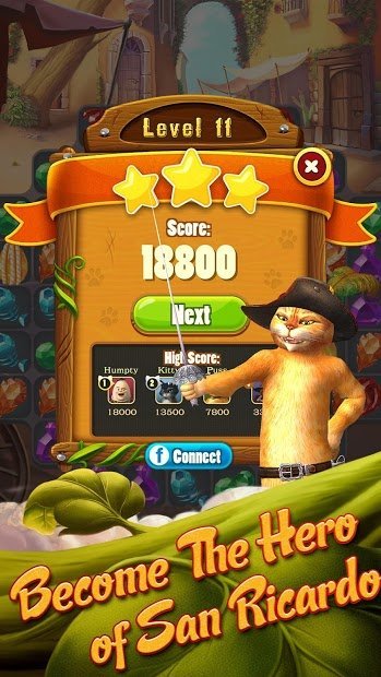 Puss In Boots Jewel Rush