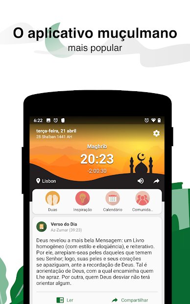 Muslim Pro - Horas de Oração, Azan, Alcorão, Qibla