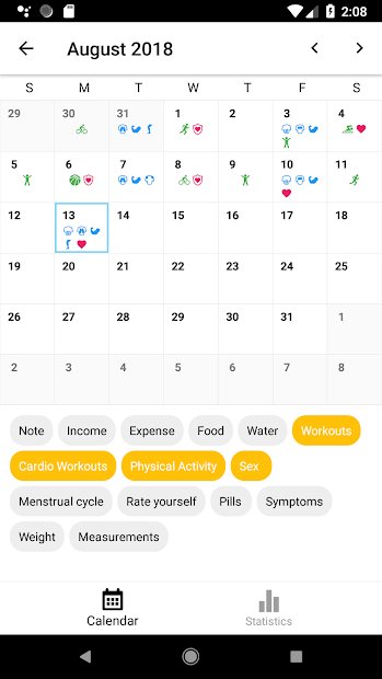 Universal Diary - Notes, Workout, Expense, Calorie