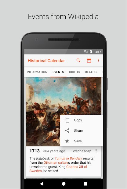 Calendário Histórico - Eventos e Quizzes