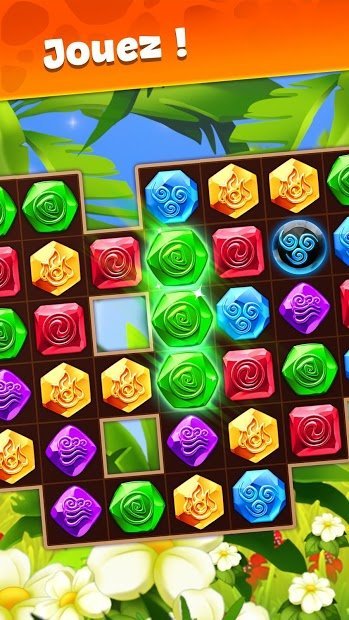 Gemmy Lands : Jeux d’explosion de bijoux Match 3