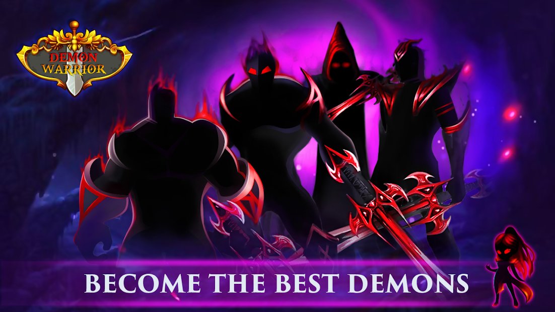 Demon Warrior: Stickman Shadow - Fight Action RPG