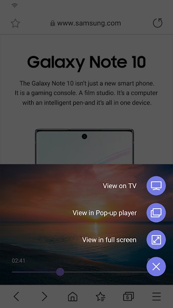 Samsung Internet Browser