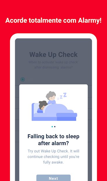 Despertador Alarmy - Alarme para celular o acordar