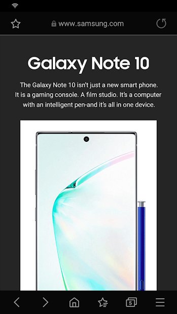 Samsung Internet Browser