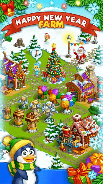 Farm Snow: Happy Christmas Story With Toys & Santa