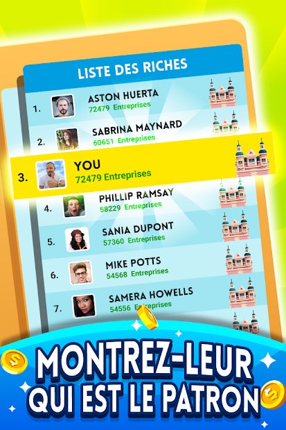 Cash, Inc. Jeu incrémental d'argent et d'aventur