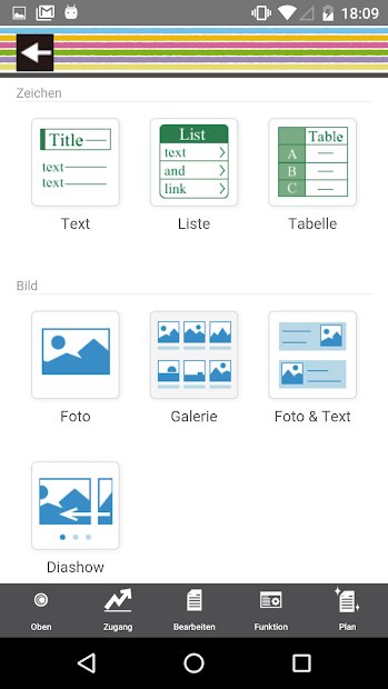 Crayon – Design der Webseite