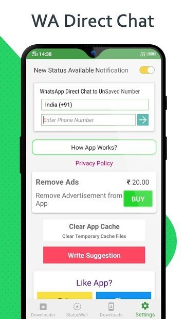 Статус Downloader для Whatsapp