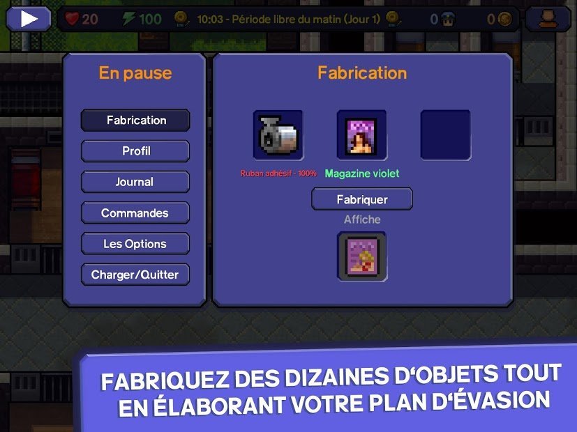 The Escapists: évasion