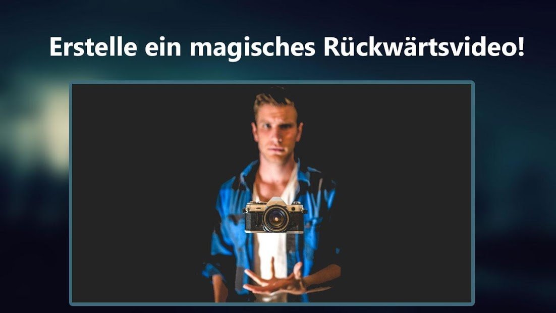 Rückwärtsfilm: magisches Video