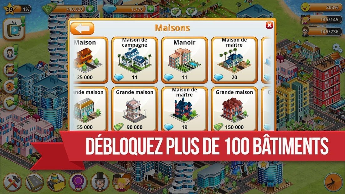 Cité village, simulation d'île - Village Build Sim