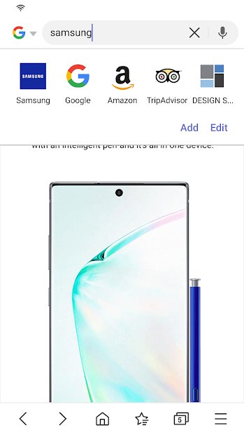 Samsung Internet Browser