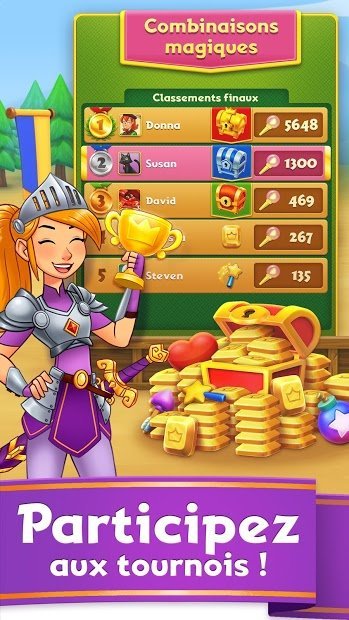 Charm King - jeu gratuit de match 3 avec princesse
