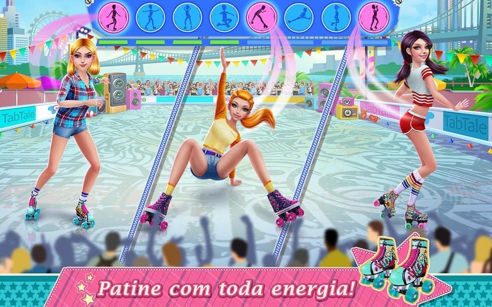 Garotas Patinadoras — Dança sobre rodas