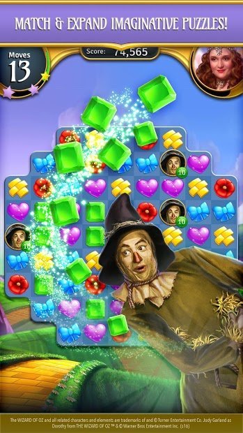 The Wizard of Oz Magic Match 3 Puzzles & Games