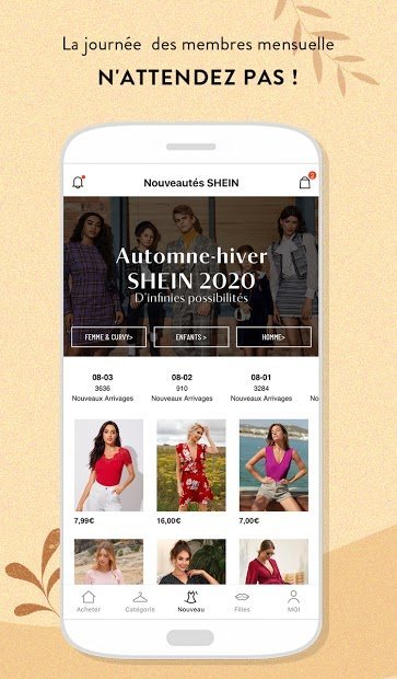 SHEIN-Vente Privee Mode Femme