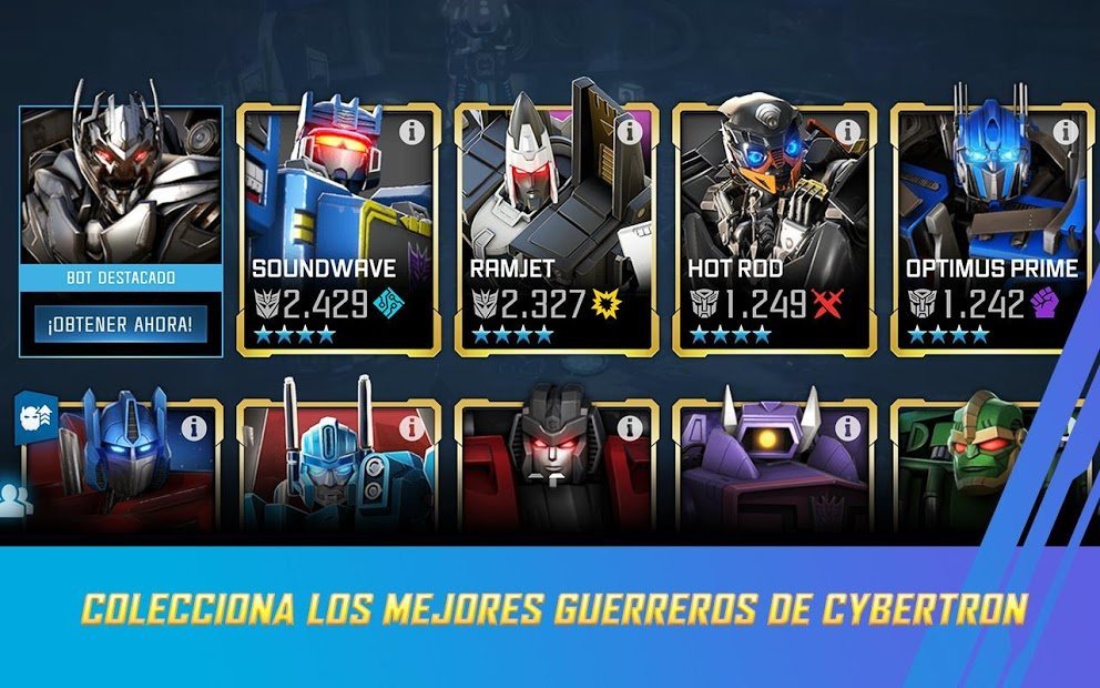 TRANSFORMERS: Combatientes