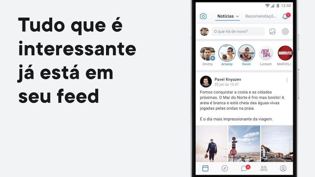 VK — rede social e chamadas