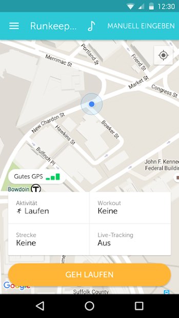 RunKeeper - Lauf mit GPS