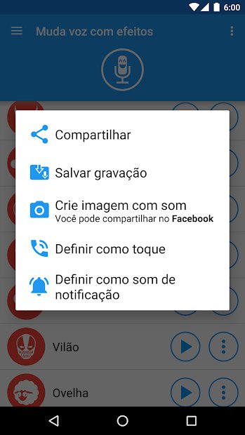 Muda voz com efeitos