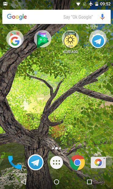 Nature Tree Milky Way live wallpaper