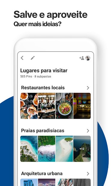 Pinterest - Inspiração através de imagens e ideias