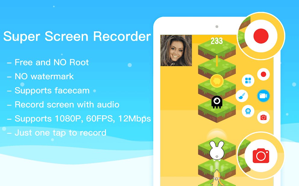 Super Screen Recorder–REC ohne Root & kostenlos