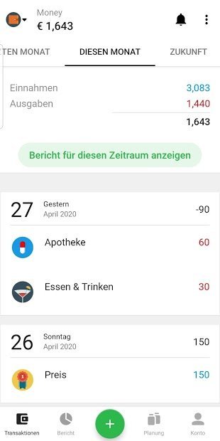 Money Lover - Persönliche Finanzmanagement-App