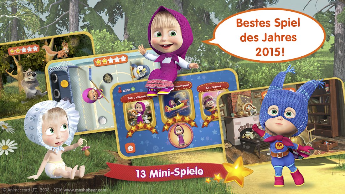 Mascha und der Bär Kinderspiel