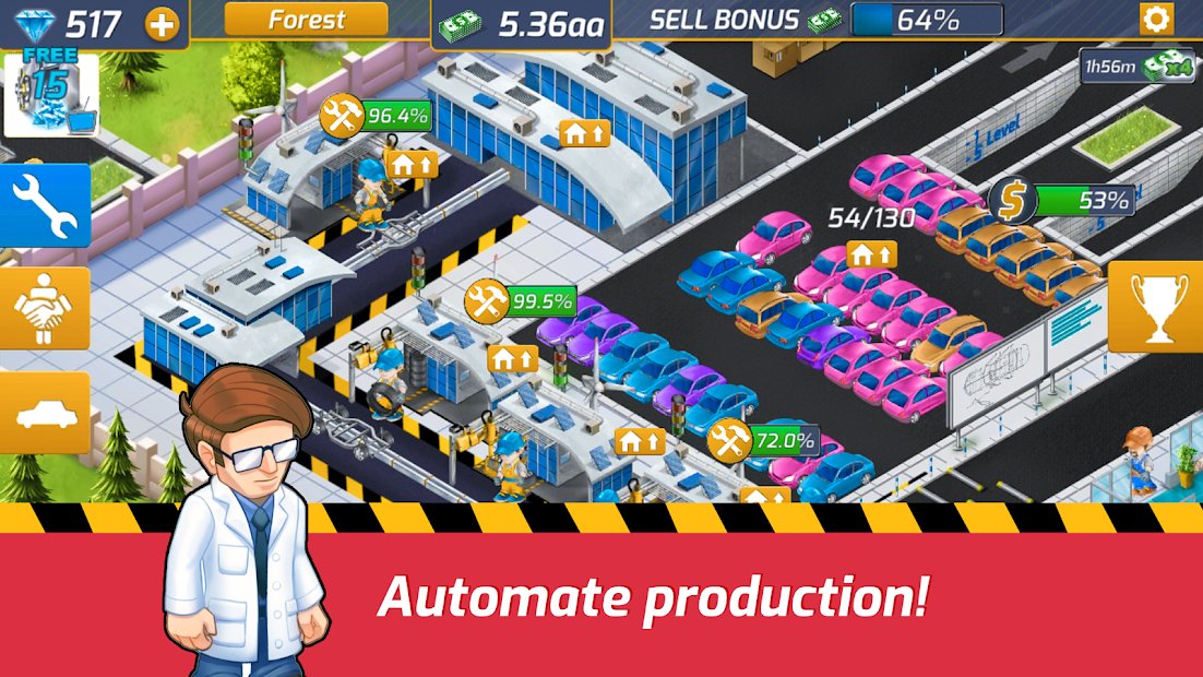 Idle Car Factory: Car Builder, Tycoon Games 2020