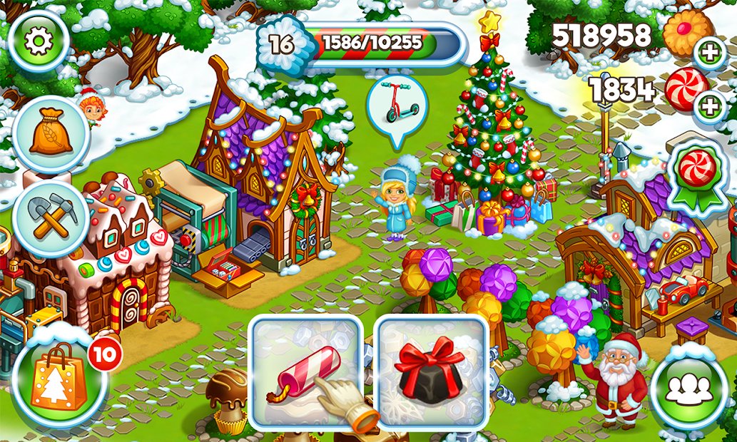 Farm Snow: Happy Christmas Story With Toys & Santa