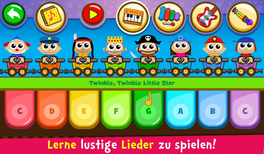 Klavier Kinder - Musik und Lieder