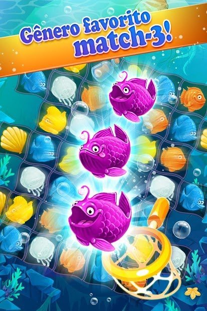 Mermaid-puzzle match-3 tesouro