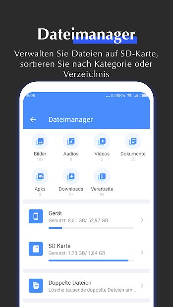 All-In-One Toolbox -Telefonreiniger, App-Sperre