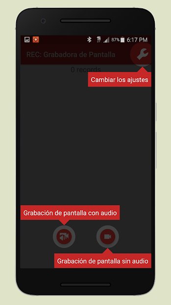REC: Grabadora de Pantalla. UHD, FHD, HD.