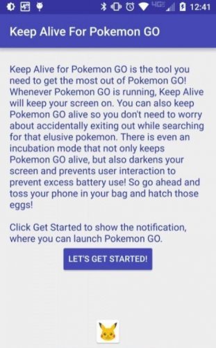 Keep Alive for Pokemon GO