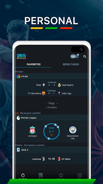 365Scores - Resultados y noticias deportivas