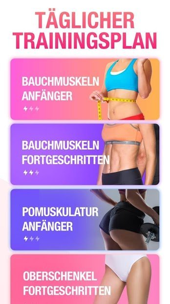Frauen Fitness - Trainingsplan für Frauen