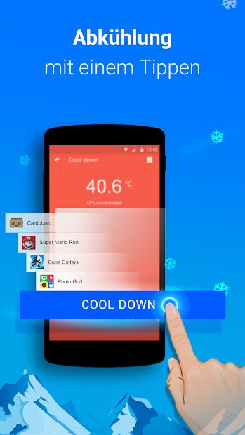 Cooler- Kühlen Sie Ihr Telefon