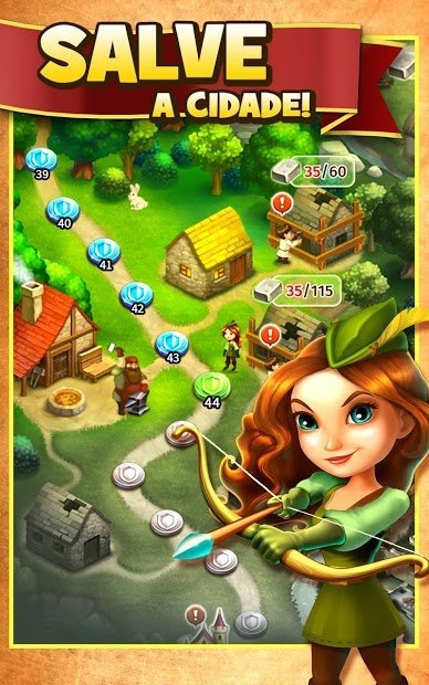 Robin Hood Legends - Quebra-cabeças com fusão de 3