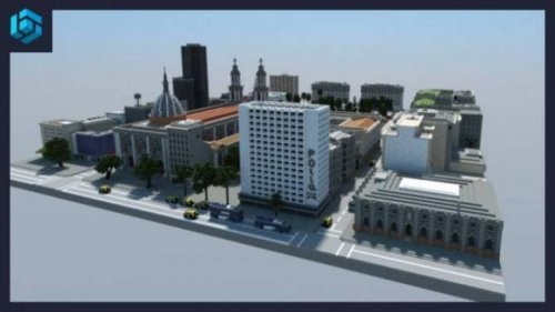 Mapa Visite Santiago do Chile para Minecraft