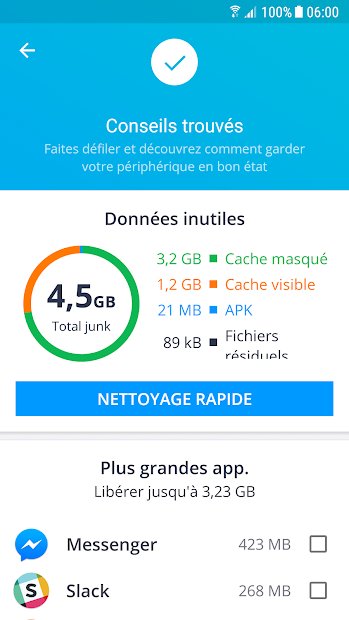 AVG Cleaner - Clean Boost Nettoyage téléphone RAM