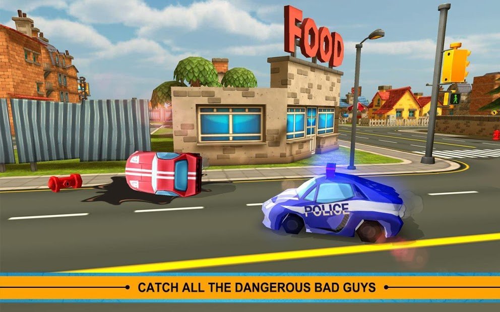 Blocky Cop Pursuit Terrorist