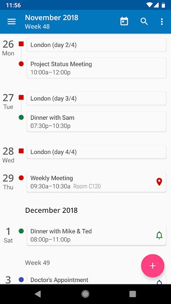 aCalendar+ Calendar & Tasks