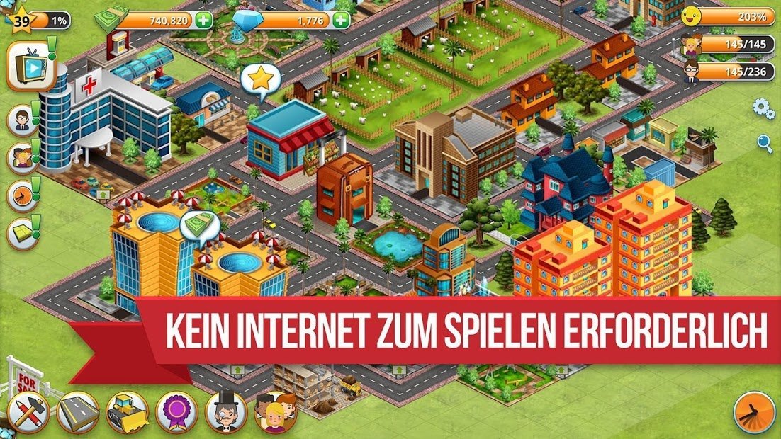 Dorfstadt - Insel-Sim: Village Island Simulation