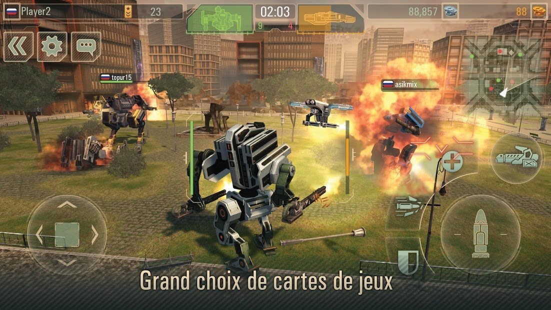WWR: Robot Jeux de Guerre en ligne