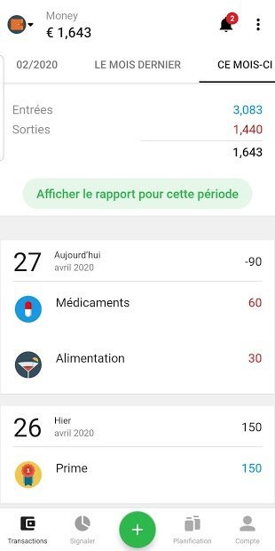 Money Lover: Gérez vos dépenses et vos budgets