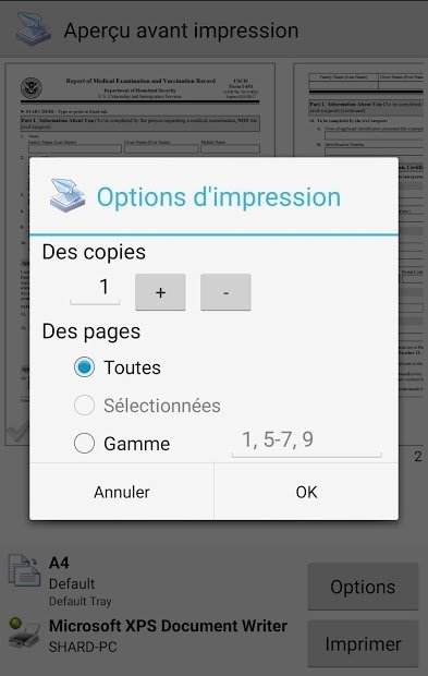 PrinterShare Impression mobile