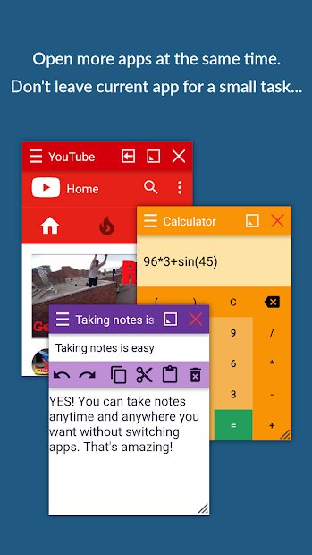 Floating Apps (multitasking)